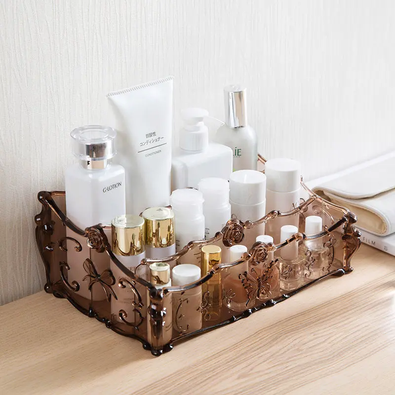 MeyJig Makeup Cosmetic Storage Box Brush Lipstick Holder Desk Bathroom Organizer Large Capacity Makeup Perfumes Display Case 2