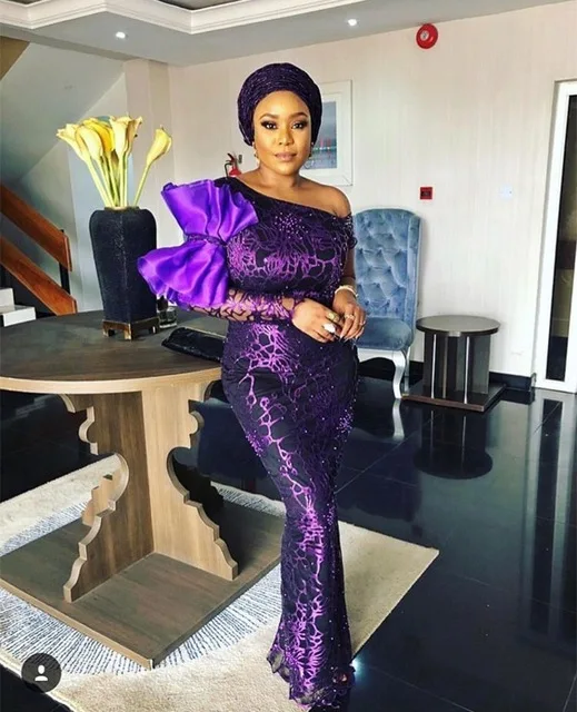 

2018 Nigerian net material purple French lace fabric, bride wedding African sequins lace fabric high quality