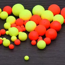 100PCS Foam Floats Ball Beads Beans Pompano Float Bottom Rig Rigging Material for Saltwater Freshwater Fishing