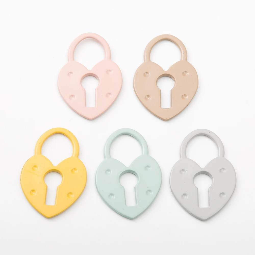 24pcs Wholesale zinc alloy charms Love lock charm for Diy jewelry 4835