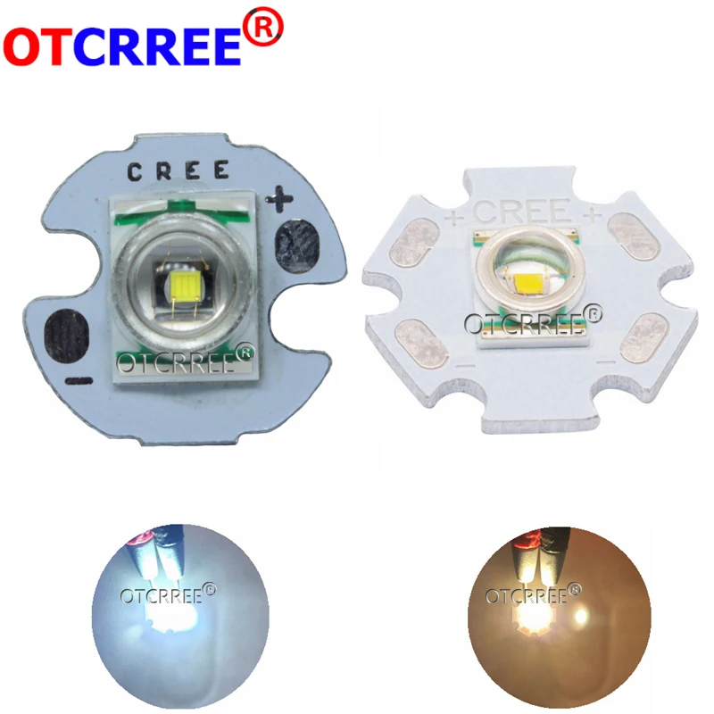 

10PCS CREE XRE Q5 LED XLamp cree xr-e Q5 led White 3W LED Light Emitter mounted on 16mm 20mm PCB