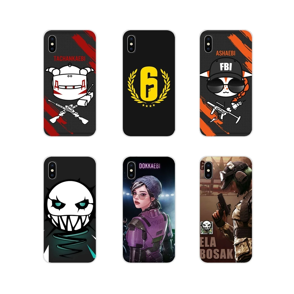Аксессуары чехлы для телефонов Apple iPhone X XR XS MAX 4 4S 5 5S 5C SE 6 6S 7 8 Plus ipod touch rainbow six siege |