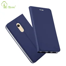 

E-Tree Brand luxury skin leather case for xiaomi redmi note 4 case wallet stand case for xiaomi redmi note 4 flip cover cases