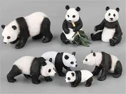 Мини Творческий Kawaii Panda фигурки пластик игрушка для детей младшего возраста набор периферийных устройств дети подарок на день рождения