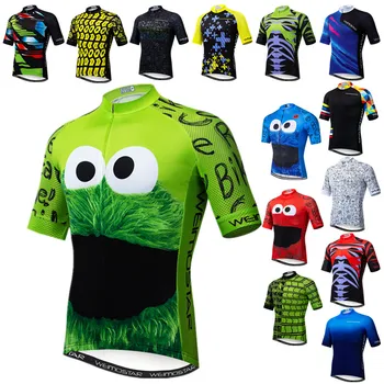 Weimostar-Camiseta de Ciclismo transpirable para hombre, Maillot para bicicleta de montaña, color verde