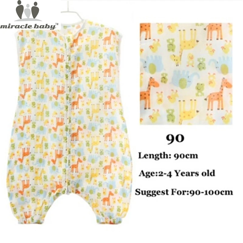 4 Size Baby Sleepwear Cloth Kid's Sleepsack Cotton Muslin Sleeping Bag