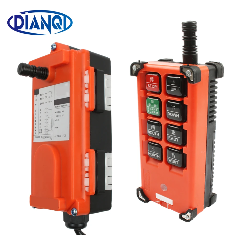 AC 220V 110V 380V 36V DC 12V 24V 48V Industrial remote controller Hoist Crane Control Lift Crane 1 transmitter + 1 receiver AC 220V 110V 380V 36V DC 12V 24V 48V Industrial remote controller Hoist Crane Control Lift Crane 1 transmitter + 1 receiver