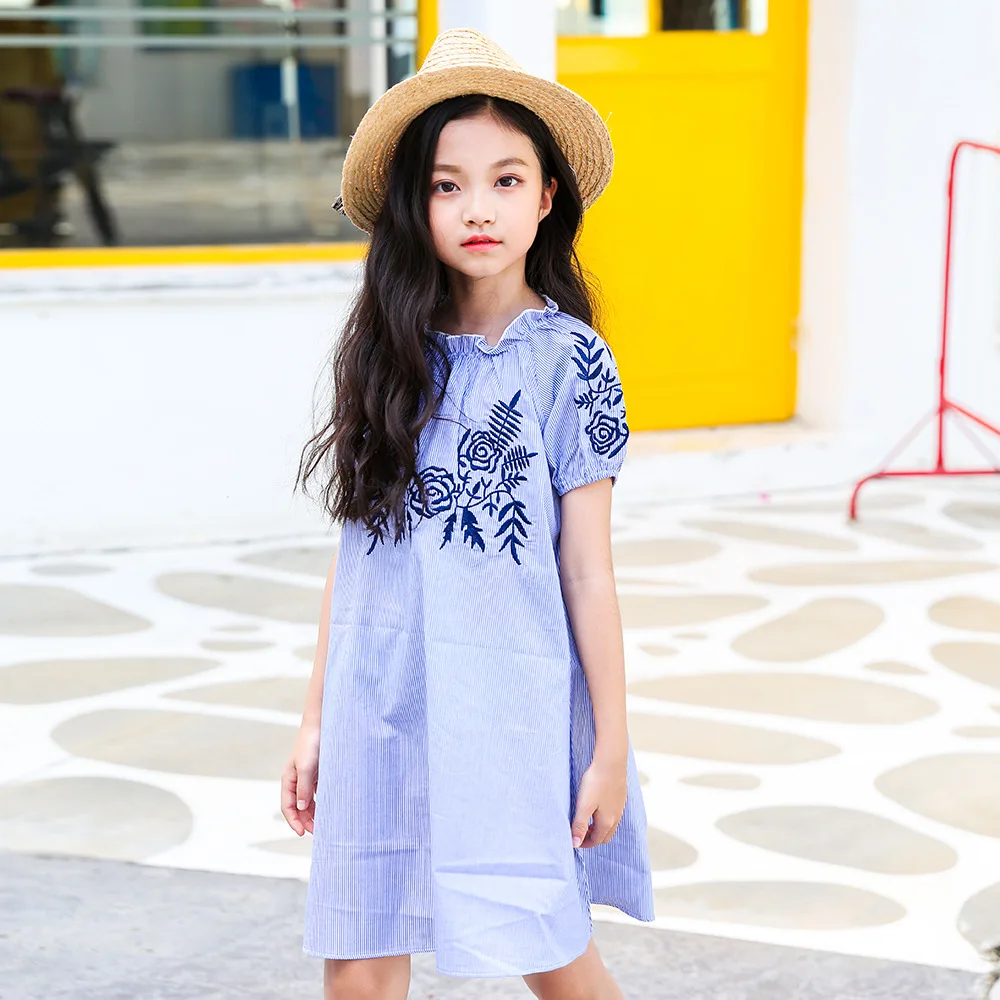 

big girls summer dresses 2018 teenagers girl cute dress striped dress clothes kids dresses for 34 5 6 7 8 9 10 11 12 13 14 years