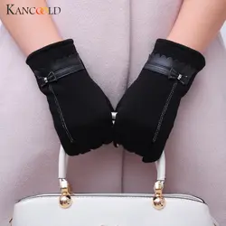 KANCOOLD перчатки Мода Корейская версия женские бант зимние теплые перчатки варежки Высокое качество хлопковые перчатки женские 2018NOV23
