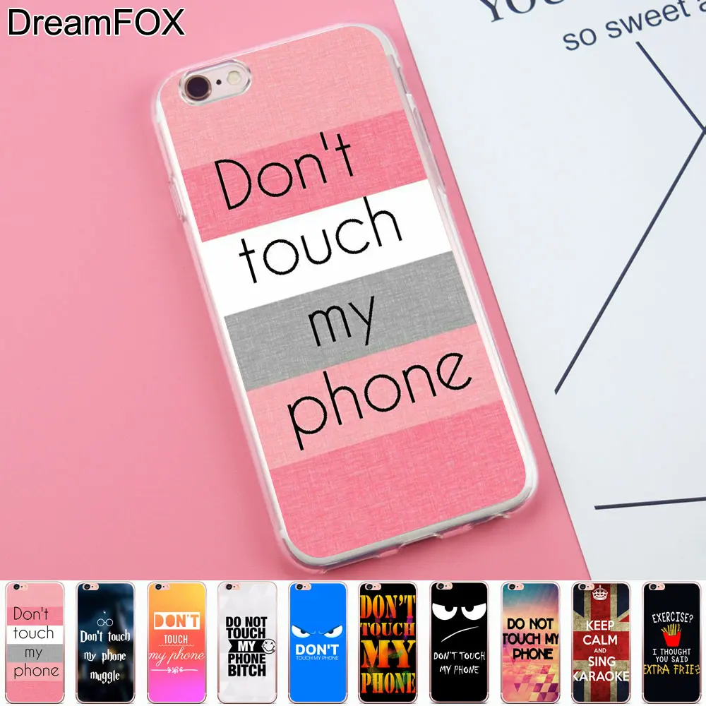 DREAMFOX K066 Touch My Phone Мягкий ТПУ силиконовый чехол для Apple iPhone 11 Pro X XR XS Max 8 7 6 6S Plus 5 5S SE 5C 4