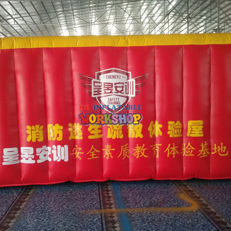 Inflatable Emergency Escape Experience HallFire escape drill simulation room