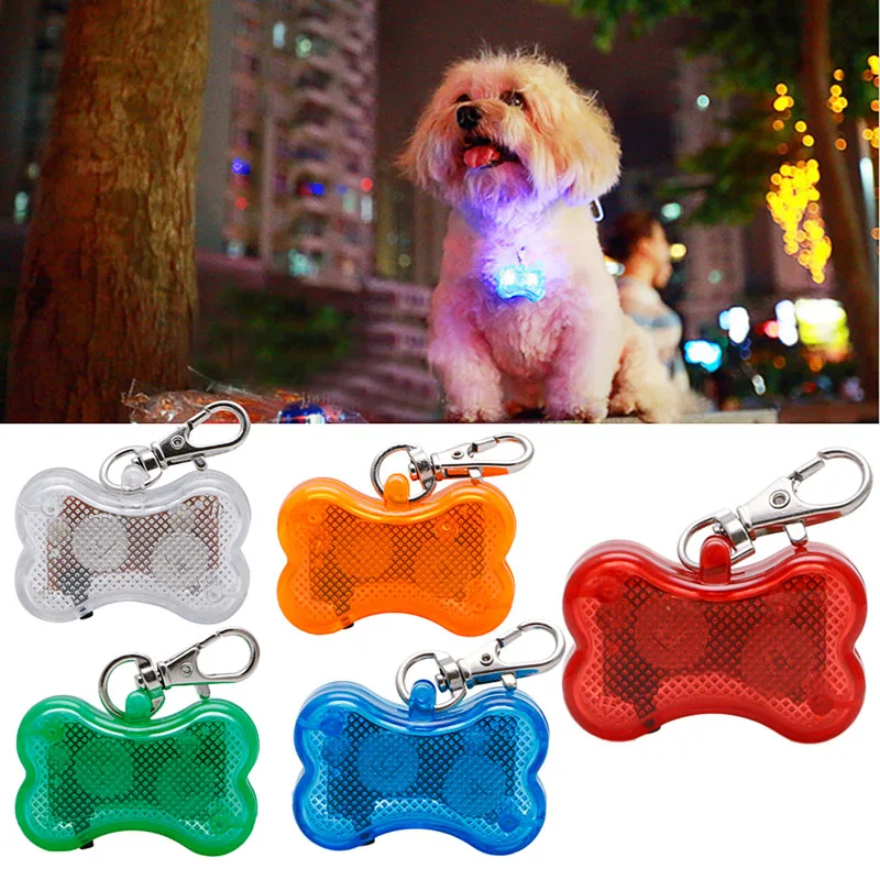

Nice Pet Collars Pet Supplies Dog Tag Pendant Safety LED Luminous Plastic Pendant