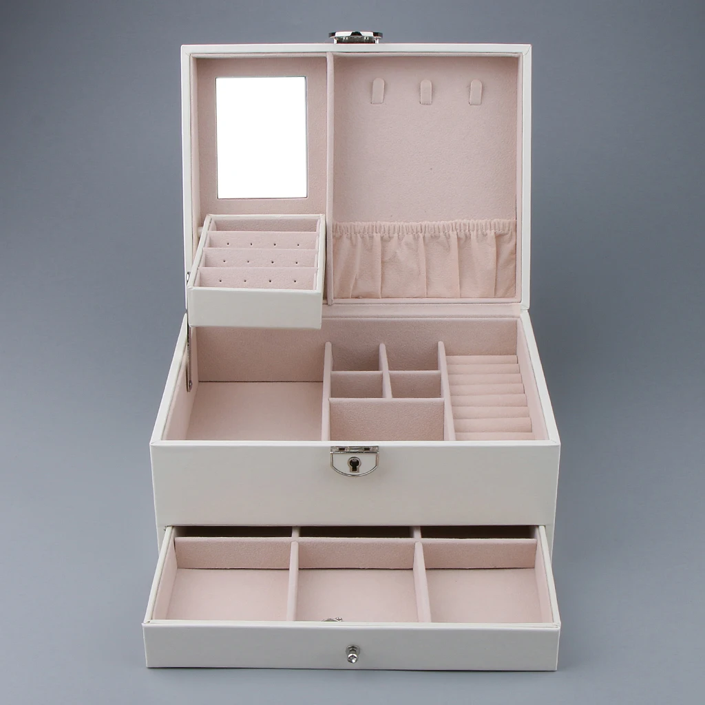 Ring Box Personalized Moden Engagement Wedding Leather Jewelry Storage Box