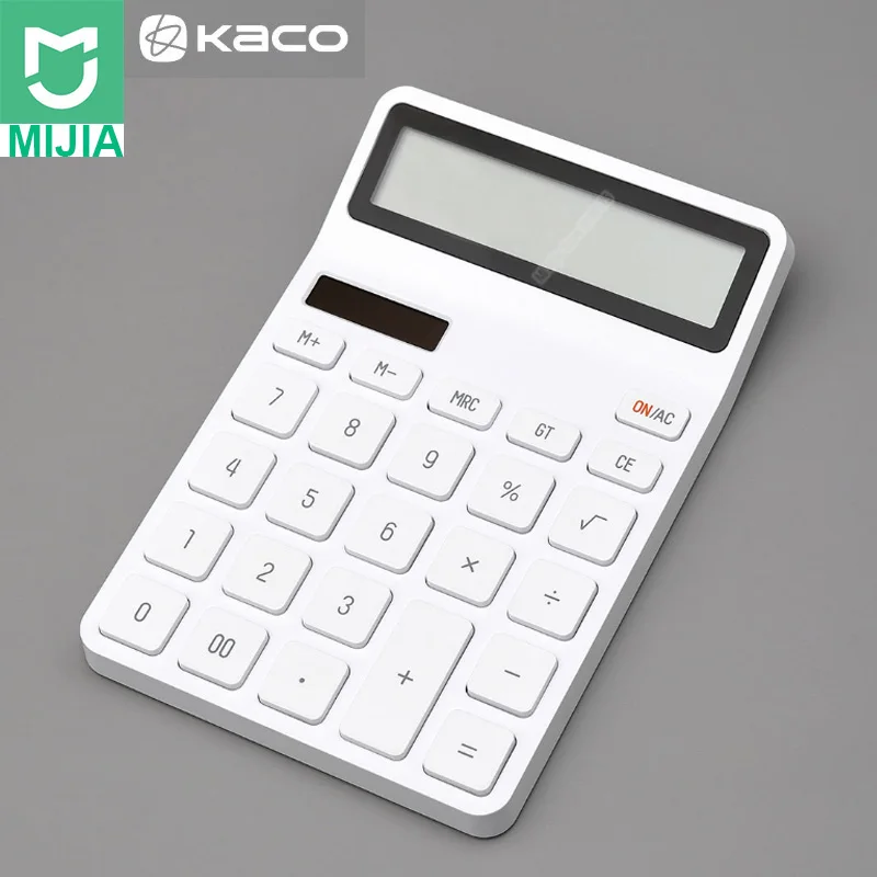 

Xiaomi Youpin LEMO Desktop Calculator Photoelectric Dual Dive 12 Number Display Automatic Shutdown For Office Finance Business
