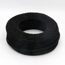 3 м/5 м/10 м 2 провода 18 калибр Американский Винтаж Ретро осветительный провод тянущийся материал витой кабель для DIY освещения