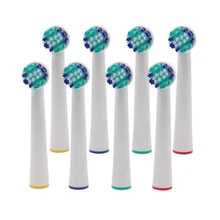 8 шт. Сменные электрические головки зубных щеток для полости рта B Vitality Precision Clean Pro Health Professional Care Белый Чистый