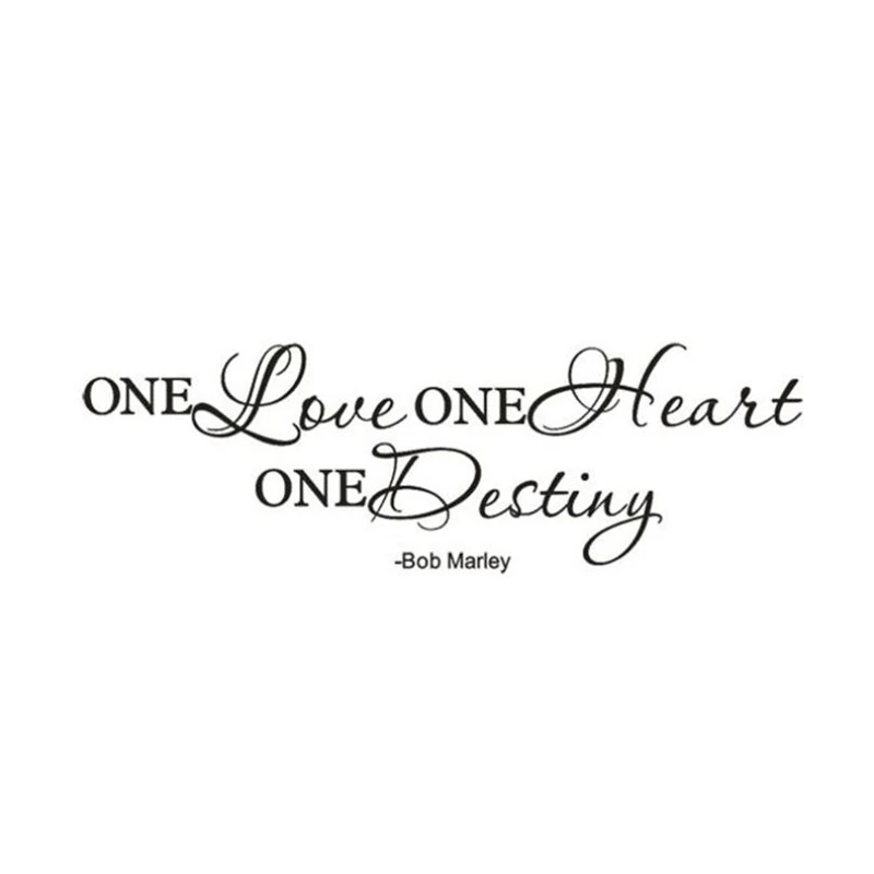 One Love Quote Removable Decal Room Wall Sticker Vinyl Art Home Decor