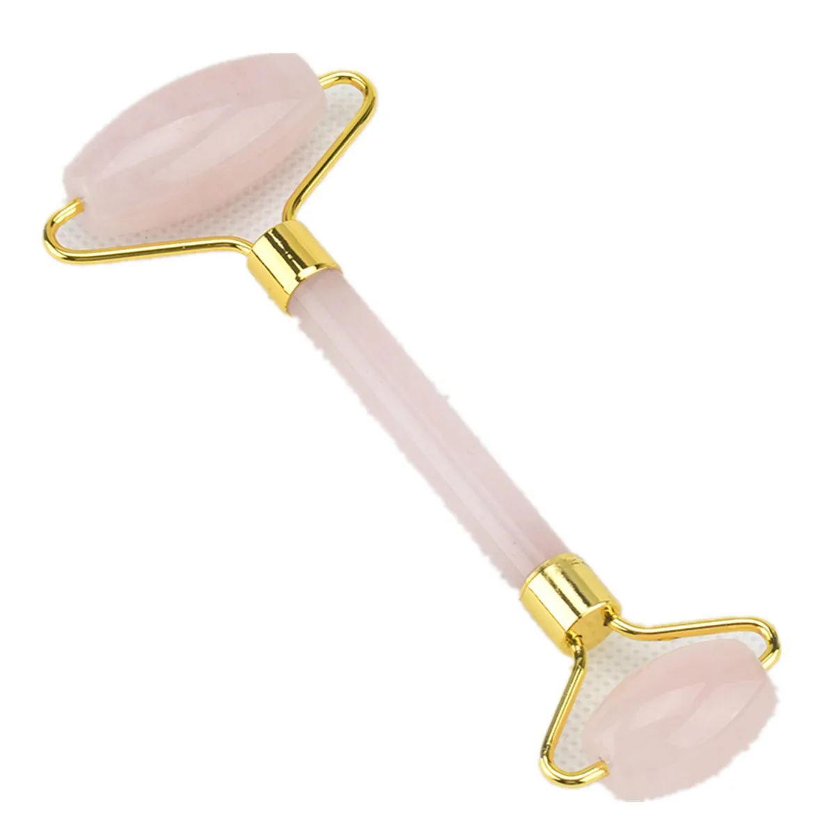 1pc 2 Head Jade Roller Face Thin Massager Smooth Quartz Crystal Stone Face-lift Natural Jade Device Facial Beauty Massage Tool