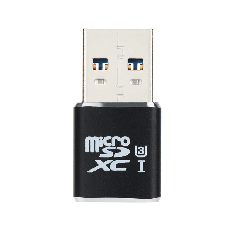 USB Micro SD кард-ридер 5 Гбит/с супер скорость USB 3,0 Micro SDXC TF T-flash кард-ридер адаптер - Цвет: Черный
