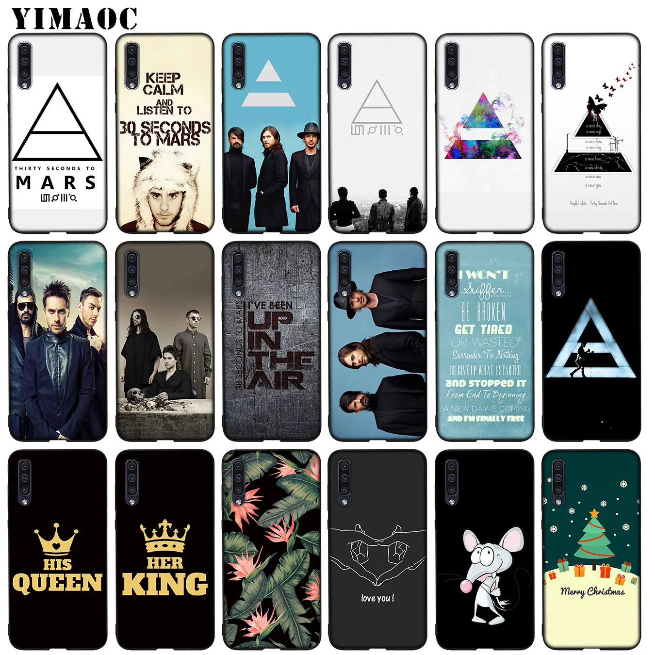 Мягкий силиконовый чехол YIMAOC 30 Second To Mars 30STM из ТПУ для Samsung Galaxy A70 A60 A50 A40 A30 A20 A10 A50S A40S