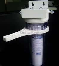 REVERSE OSMOSIS DRINKING WATER FILTER HOUSING CLEAR 10″ STANDARD 1/4″ FPNT + 10″ 5 micron PPF COTTON + 1/4″ Male Thread Fittings