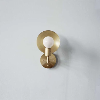 

American Rotating Metal Wall Lamps Living Room Bedside Bedroom Study Hotel Lobby Wall Lights Design Art Glass Lampshade Fixtures