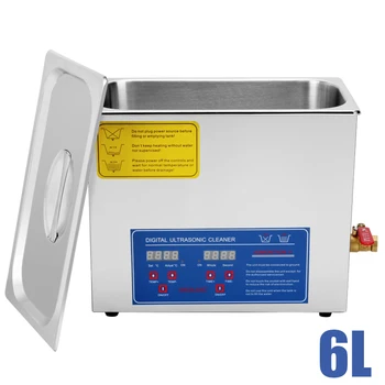 

6L QT 380W DIGITAL HEATED INDUSTRIAL ULTRASONIC PARTS CLEANER