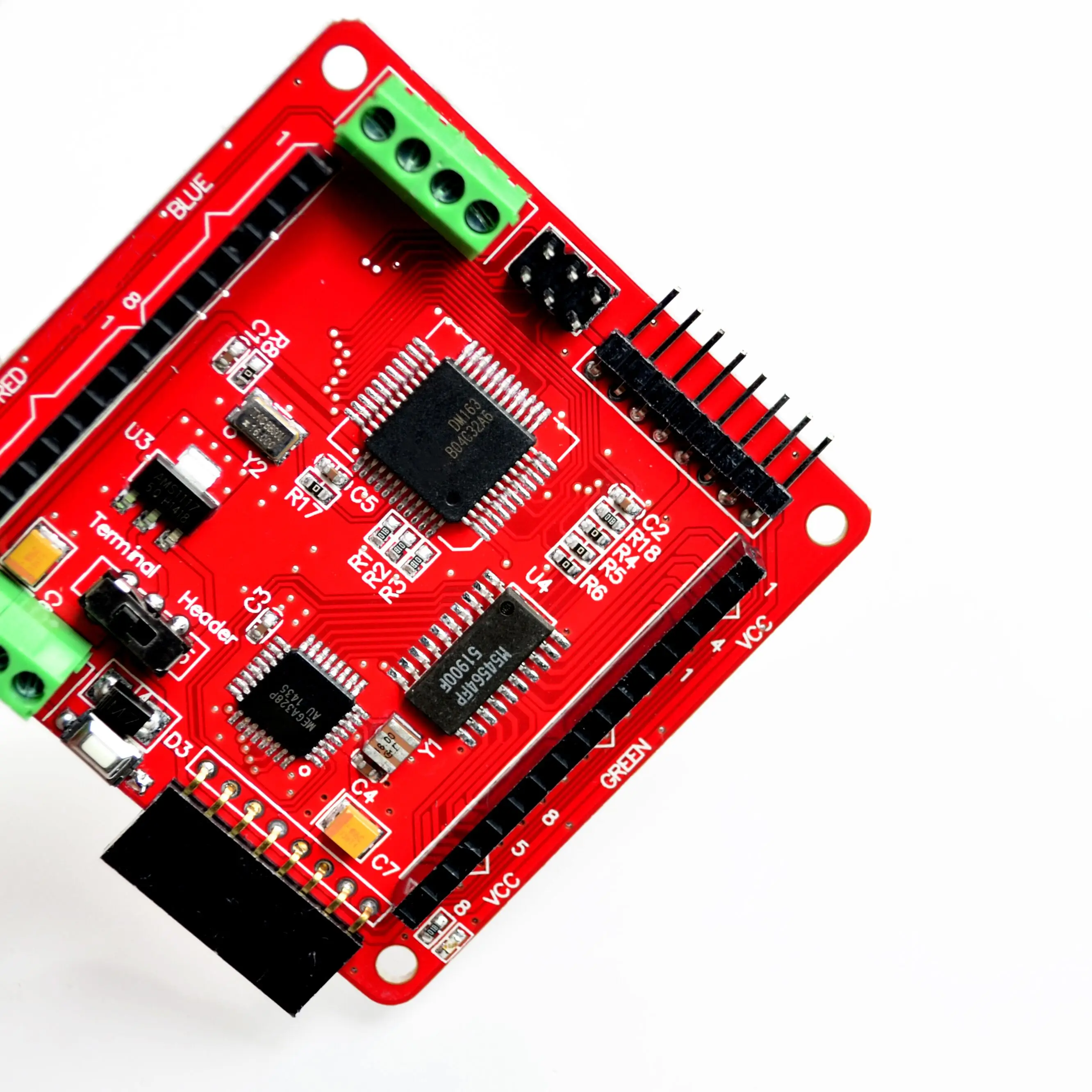 60mm Full color RGB LED Dot Matrix Display Driver Board Module for