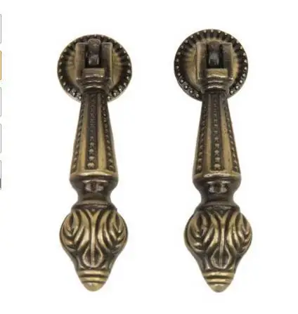 

2pcs/lot Antique Silver China Cabinet Knobs Drawer Furniture Door knob Handle Pull Hardware 146mm