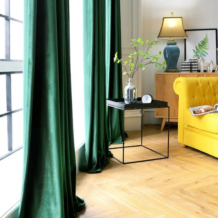 

Italian velvet Curtains for Living Room High Blackout Modern European style Curtains for Bedroom Window Curtains Custom CT1040