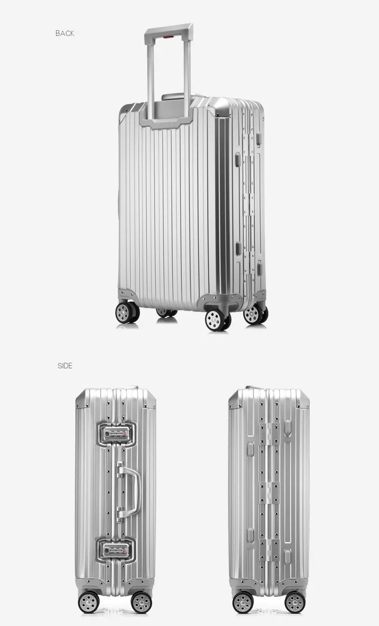 20 inch 29 Aluminum-magnesium Alloy Rolling Luggage Boarding Spinner Wheel Suitcase valise Trolley Hardside Box XL030