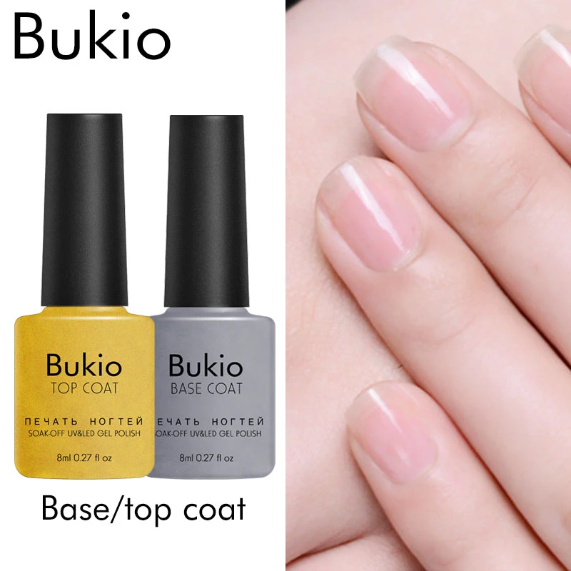 

Bukio Base and Top for Gel Polishing Semi Permanente Gel Varnish Primer for Nails Polygel Set Nails Accessoires Supplies Sale