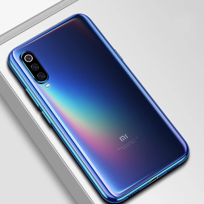 For Xiaomi Mi 9 Case Luxury Laser Plating TPU Cover Back For Xiaomi Mi9 Xiomi Mi 9 SE Soft Transparent Silicone Shockproof Coque
