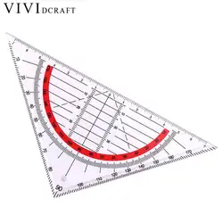 Vividcraft пластиковая прямая Линейка разноцветная линейка регуа канцелярские угла измерение Школьные Инструменты для пэчворка дети правителя