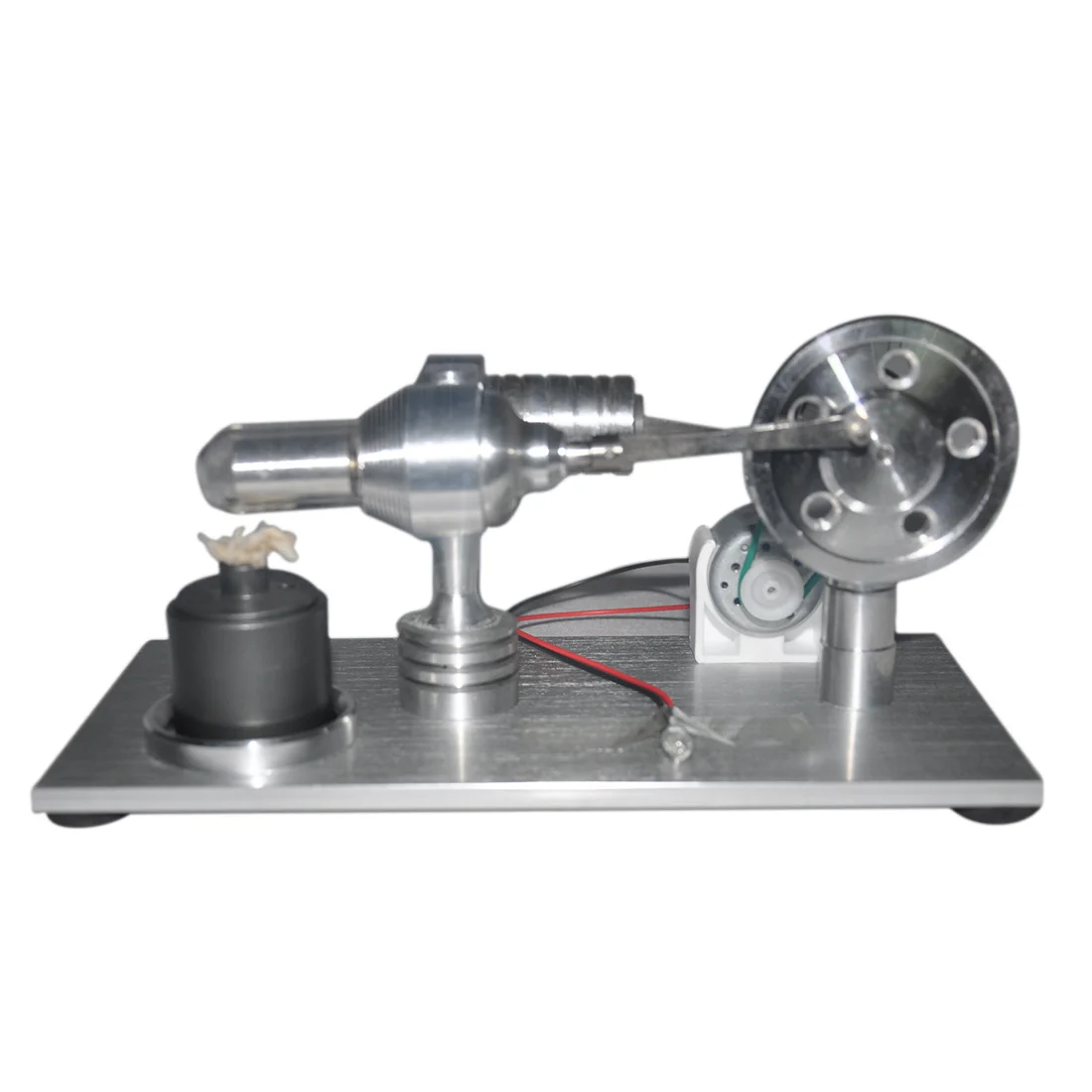 

Single Cylinder Stirling Engine Model Toy Metal Alcohol Lamp With Colorful Led Model Building Kits For Kids Adults 2019