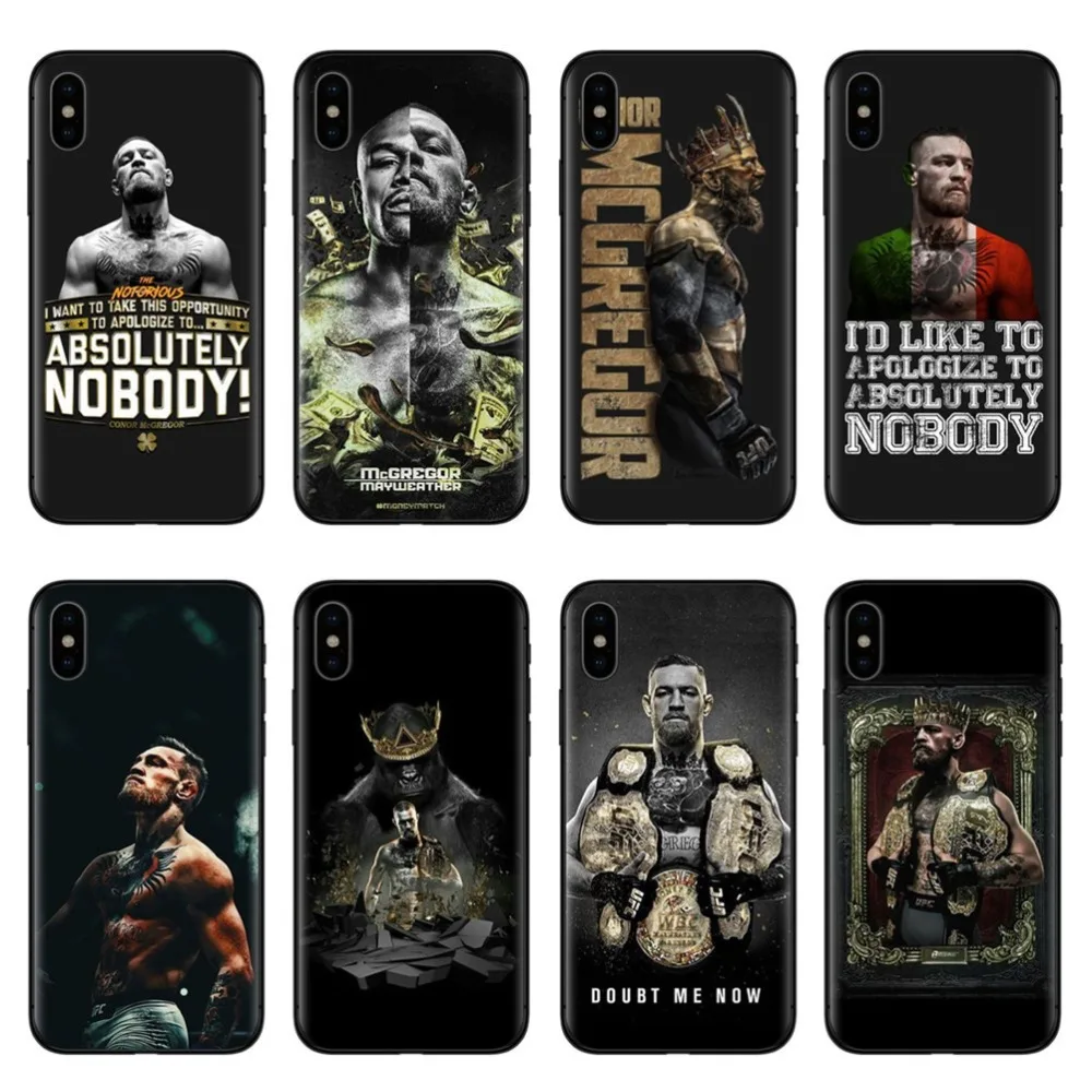 RUIXKJ Conor McGregor Gold King чехол для телефона для iphone 6 6S Plus Мягкая силиконовая задняя крышка для iphone X 8 7 Plus 5 5S SE Fundas