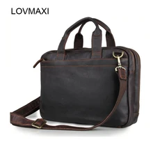 Lovmaxi Новинка года Для мужчин Натуральная масло кожаные сумки, мужской портфель для ноутбука сумки Человек Корова кожа сумки на ремне через плечо bag7092