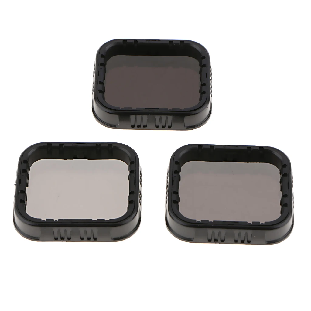 For GoPro Hero 7 6 5 Black Camera Lens Filters Set ND Neutral Density Filter - ND4 / ND8 / ND16, Dustproof Protection
