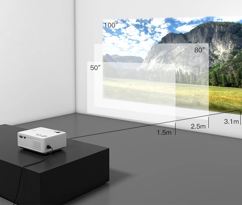 Smartldea 1800 люмен Мини светодиодный проектор портативный lcd 3D домашний кинотеатр проектор 1080P цифровой видео проектор с HDMI SD VGA AV USB