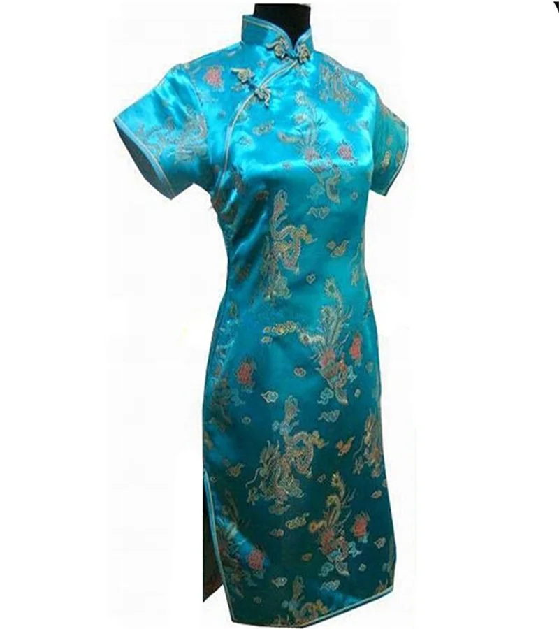 light blue qipao