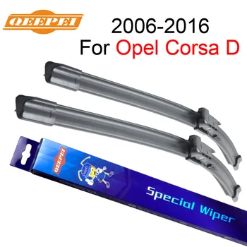 

QEEPEI car Wipers For Opel Corsa D 2006-2016 26''+16'' Accessories fit Auto Rubber Windshield Wiper Blade Specific-Fit CPB108-2