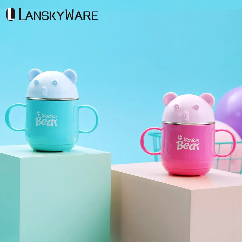 

Cartoon Coffee Mug With Lid Handle Detachable 304 Stainless Steel Tea Coffee Milk Cup For Kids School Travel Mug Drinkware Cup