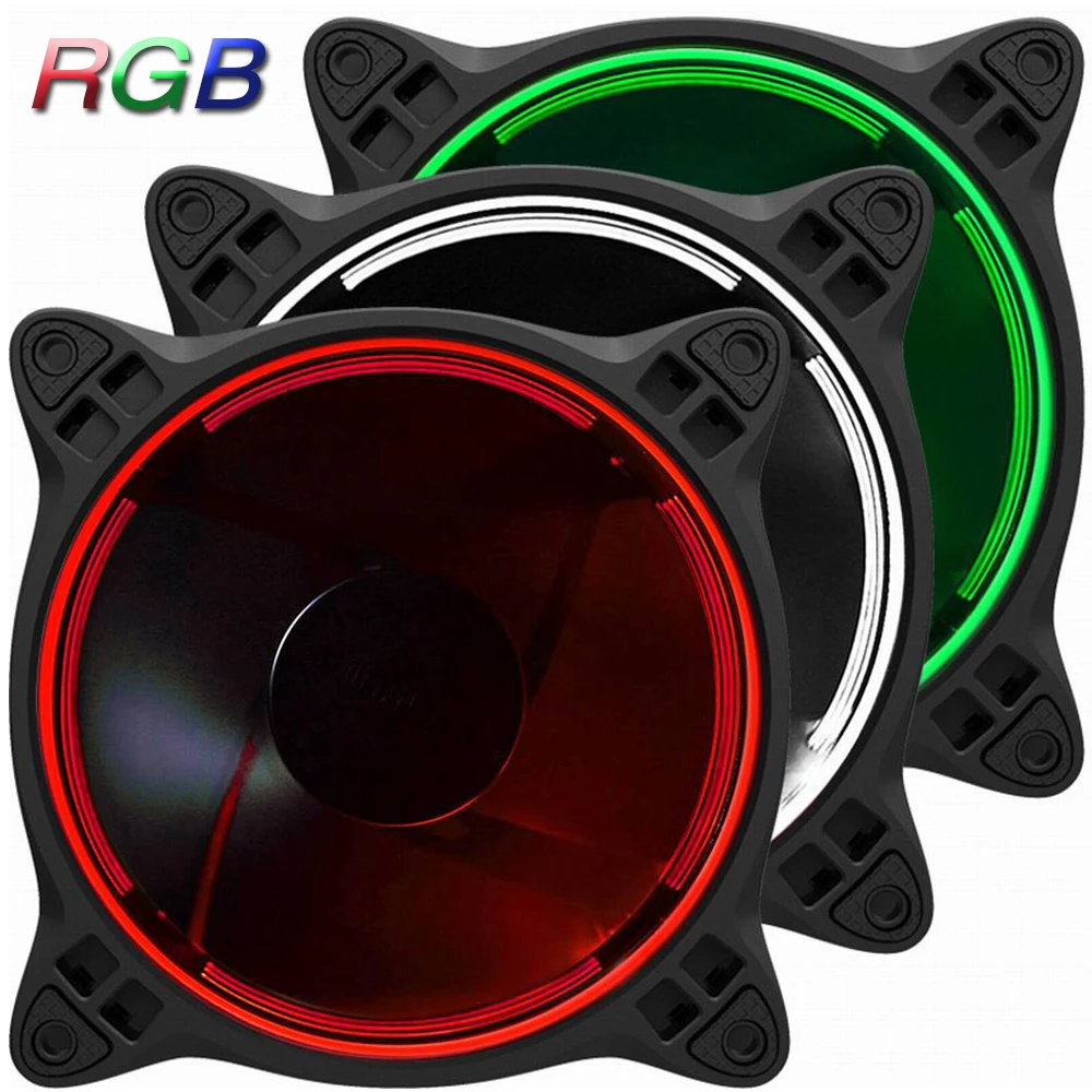 3 PCS Jonsbo FR-331 120mm PC Case Fan CPU Cooler Radiators Colorful RGB 256 LED Light 6 Pin SATA for Intel AMD DIY Computer 1 piece jonsbo fr 201p 120mm pc case cooler cpu fan radiators computer cooling fan led light 4pin pwm for intel amd diy mod