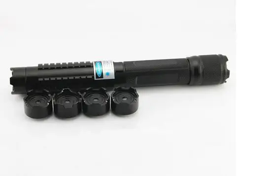 ثور m ii 2 focusable 800000 متر عالية الطاقة مؤشرات الليزر الأزرق 450nm حرق المباراة ورقة ضوء الليزر القلم + 5 نجوم قبعات السجائر قطع