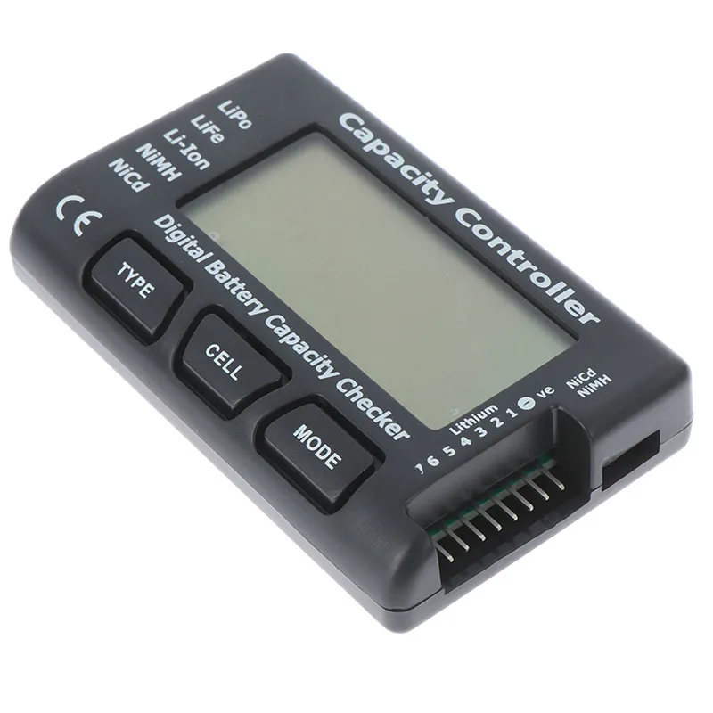 

Measurement Tool Battery Voltage Tester Checking RC Meter 7 Digital Cell Battery Capacity Checker For LiPo LiFe Li-ion Nicd NiMH