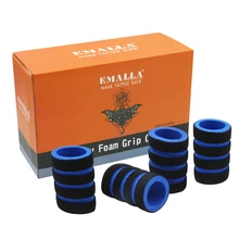 EMALLA 20 шт Одноразовые стерилизованные 22 мм Упакованные синие ручки из пены памяти для нержавеющей стали или одноразовые ручки для татуажа