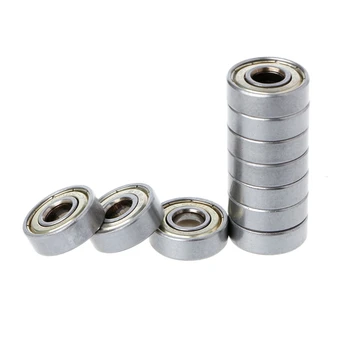 

Deek Robot 10Pcs/set Ball Bearing 608ZZ 623ZZ 624ZZ 625ZZ 626ZZ 688ZZ Mini Metal Double Shielded Flanged For 3D Printer Parts