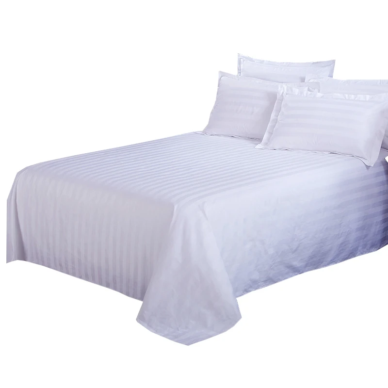 

Home Hotel Bed Sheet White Flat Sheet Bedspread Couvre Drap de Lit Bedding Sheet Bed Cover Home textile 1.2/1.5 /1.8m Bed Sheet