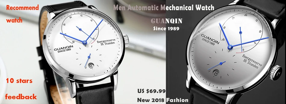 Мужские часы GUANQIN от роскошного бренда, аналоговые наручные часы с дисплеем и датой, водонепроницаемые мужские кварцевые деловые часы из нержавеющей стали