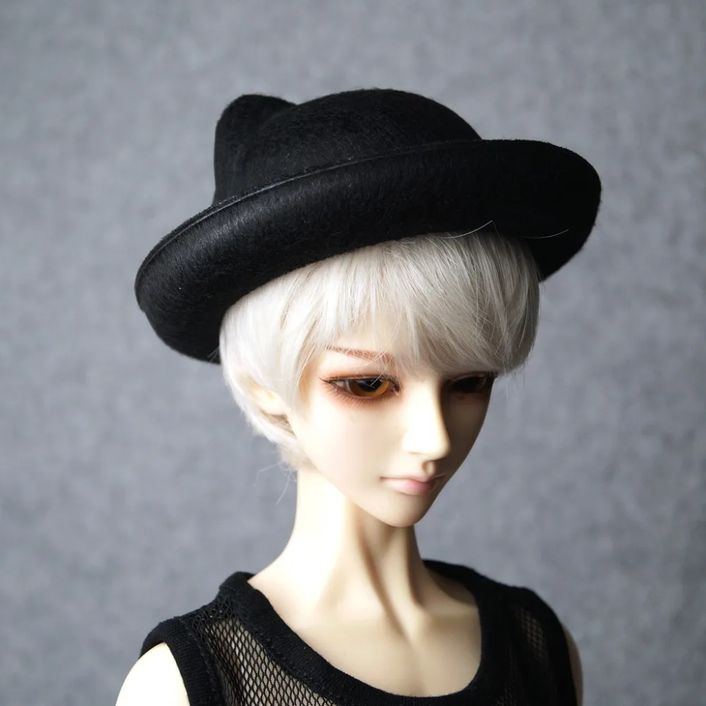 Черная шапка бини для 1/6 11 &quot1/4 17&quot 1/3 24 &quot60 см высокая SD MSD YOSD DK DZ AOD DD BJD кукла
